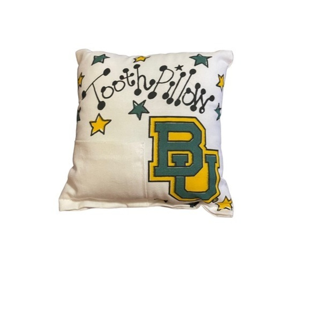 Baylor University BU Tooth Pillow for Boys or Girls
